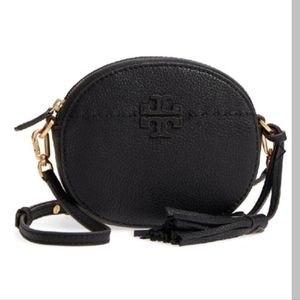 Tory Burch Round Leather Mcgraw Crossbody Bag
